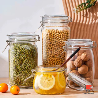 YT โหลแก้วมีฝาปิด โหลแก้วสูญญากาศ ขวดโหล Glass sealed jar