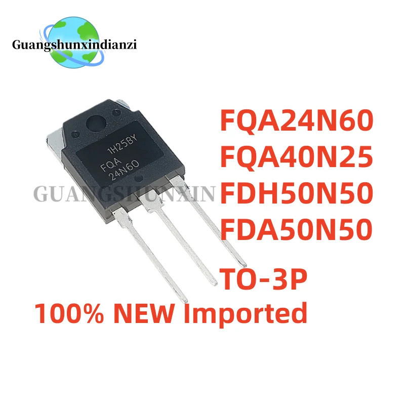 5PCS FQA24N60 FQA40N25 FDH50N50 FDA50N50 TO-3P MOS Field effect ทรานซิสเตอร์