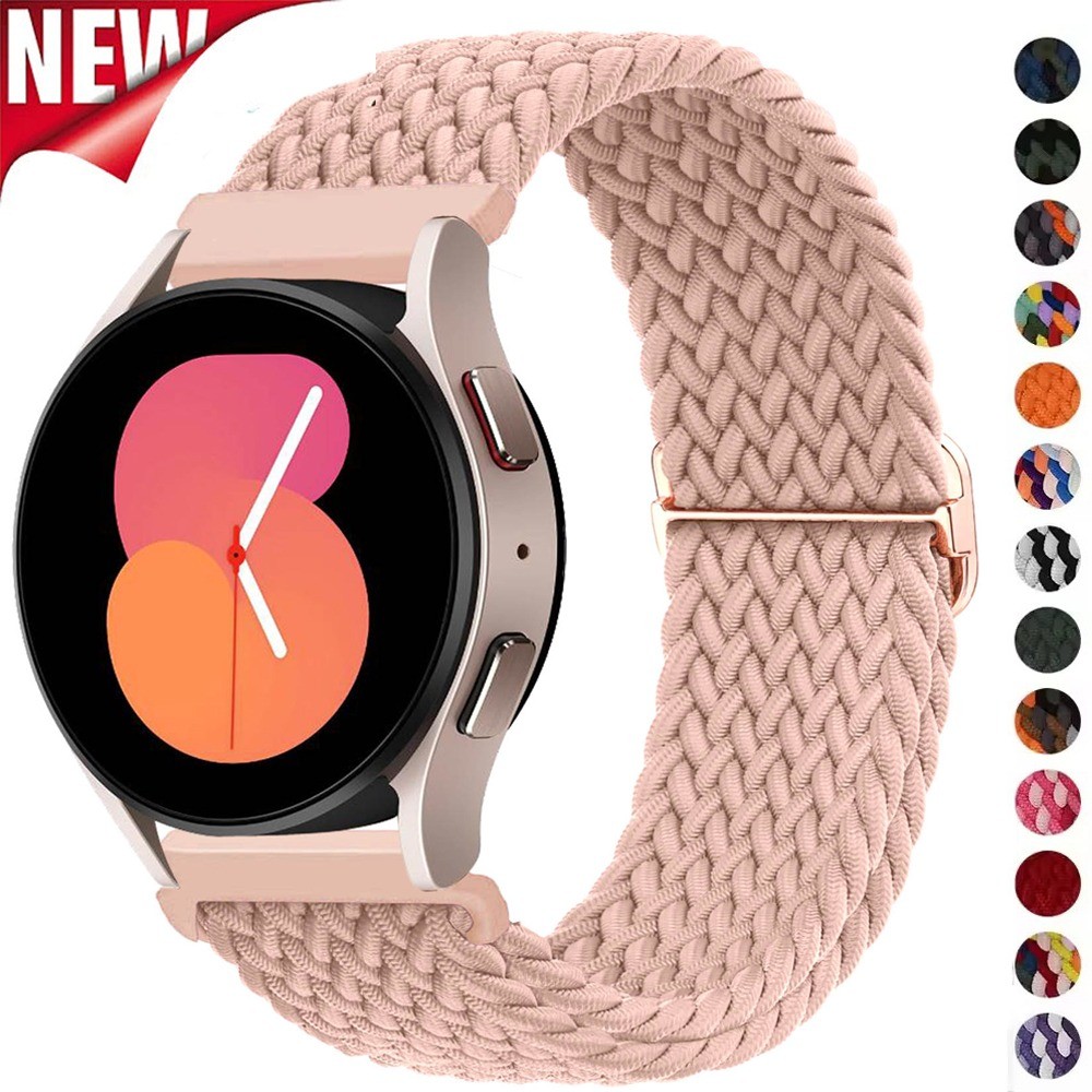 สายไนลอน 20/22 มม. สําหรับ Samsung Galaxy Watch 7/6/5/4 และ Huawei GT6/5/4 ขนาด 40/44/46 มม.