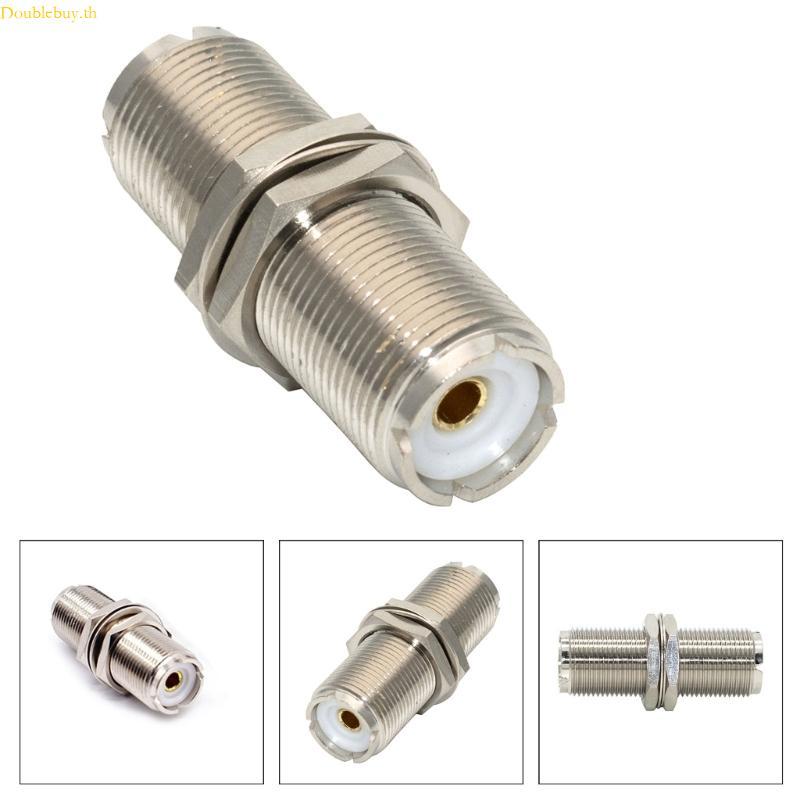 Doublebuy UHF ถึง UHF RF Connector Kit Coaxial UHF ถึง SO239 หญิง RF UHF วิทยุอะแดปเตอร์ชุดสําหรับเส