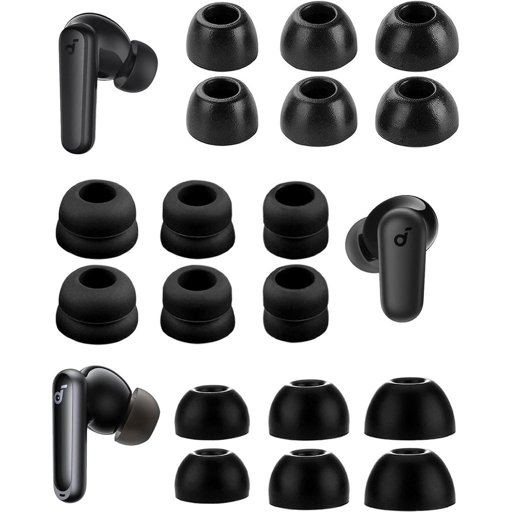 A-Focus สําหรับ Soundcore Space A40 P3i P20i P30i P40i หูเคล็ดลับชุดหน่วยความจําโฟม Double Flange เป