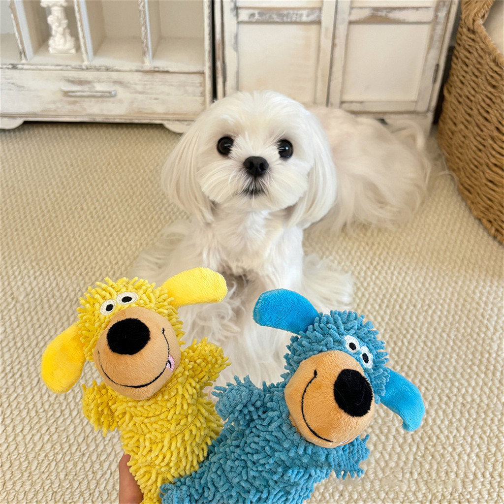 Squeaky ตุ๊กตาสุนัขของเล่น Chew Resistance Pet Companion พร้อมเสียงแสนสนุกสําหรับสุนัขขนาดกลางขนาดเล