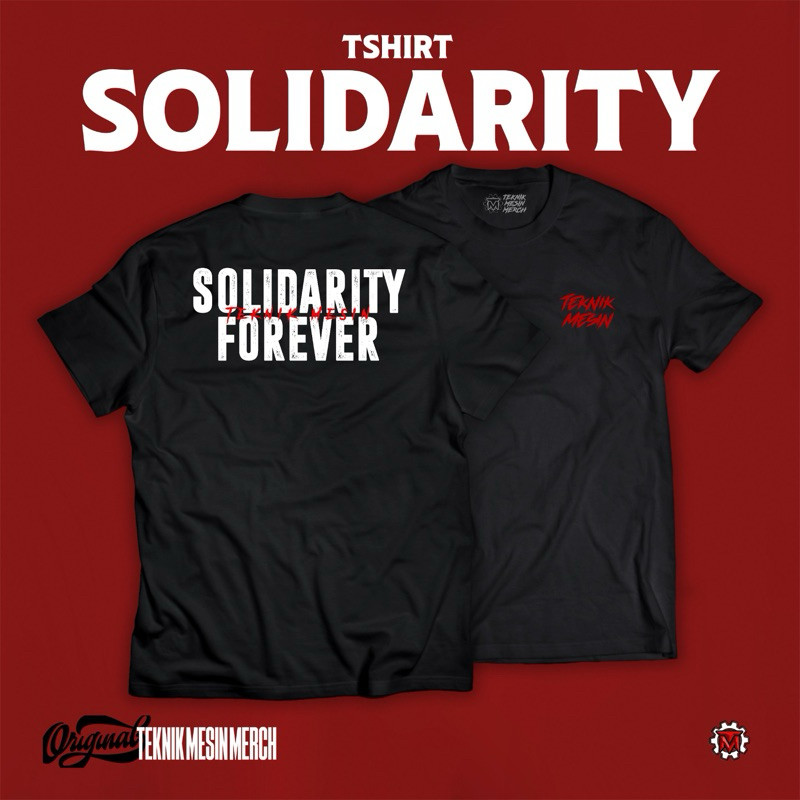TMM เสื้อยืด Solidarity O คอผ้าฝ้ายหวี 30S