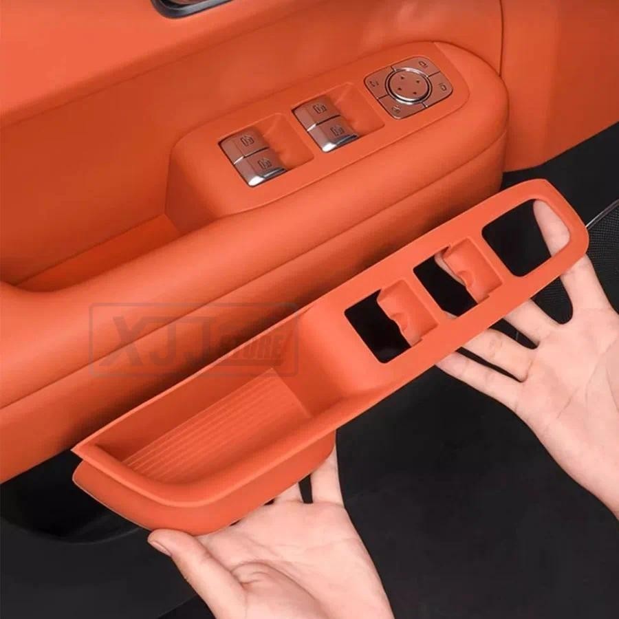 ซิลิโคนกล่องเก็บประตู Handle Pad สําหรับ Li Lixiang L6 L7 L8 L9 2024 2023 จัดแต่งทรงผมรถประตู Slot P