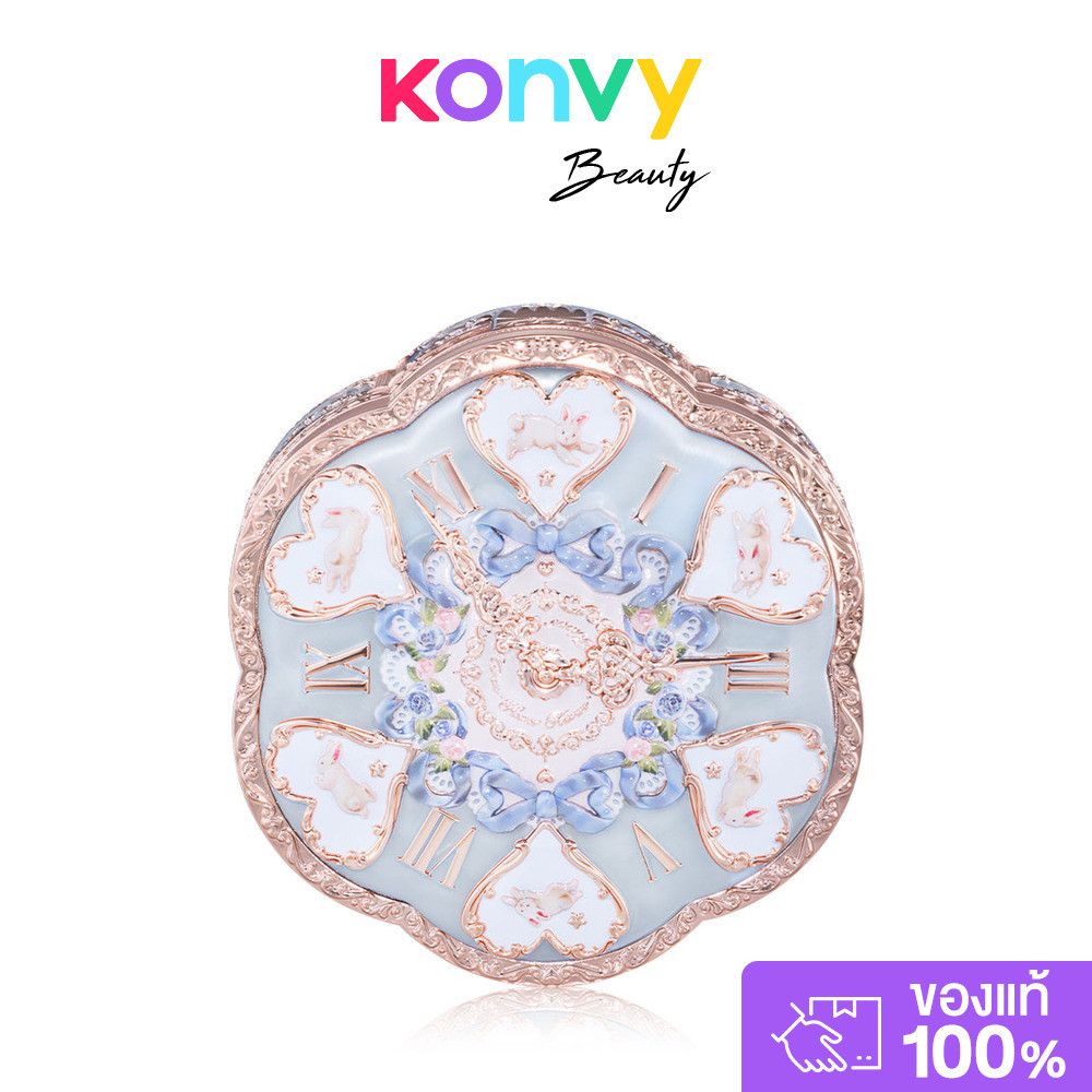 Flower Knows Bunny Garden Collection Cushion Case 1pc #01 Shell Blue เคสคุชชั่นสุดพรีเมียม สีฟ้าพาสเทล ฟลาวเวอร์ โนว...
