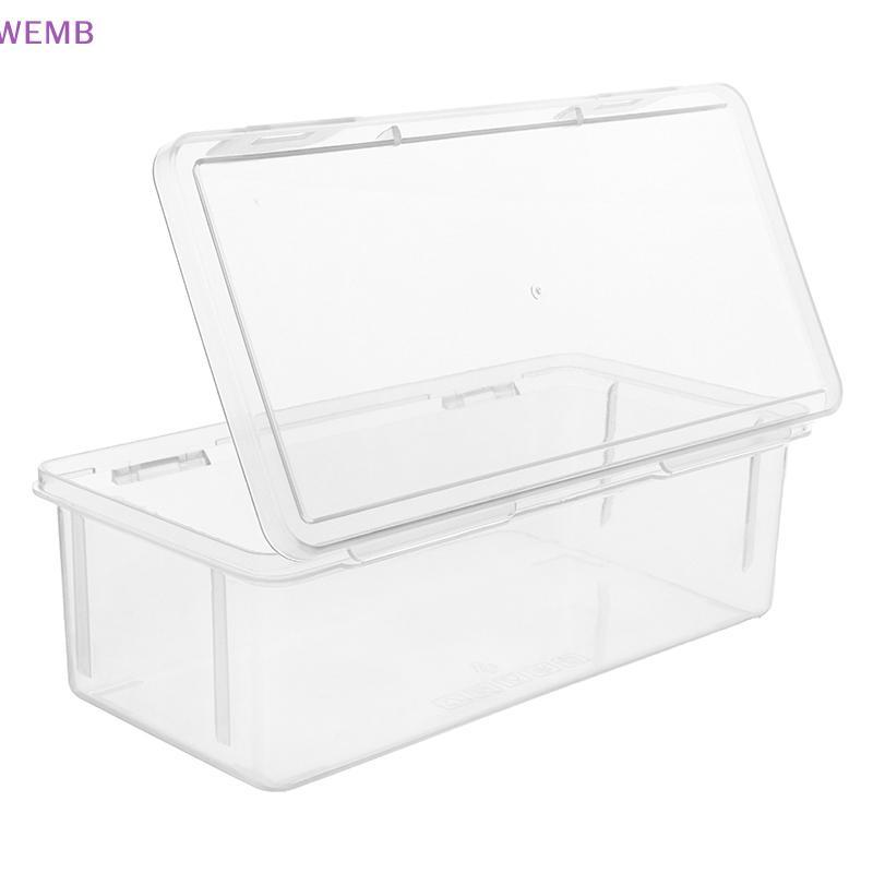 WEMB 1 PC กล่องดินสอกล่อง PP Transprant กล่องปากกามัลติฟังก์ชั่นขนาดใหญ่ความจุเครื่องเขียนปากกา Staable อุปกรณ์สํานักงานใหม่