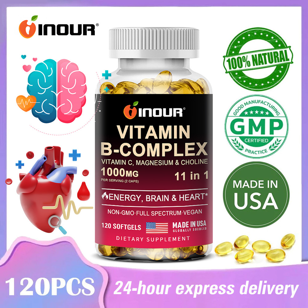 Vitamin B Complex 11 in 1 Full Spectrum Vegan บำรุงระบบประสาท เพิ่มความจำ ช่วยเผาผลาญ