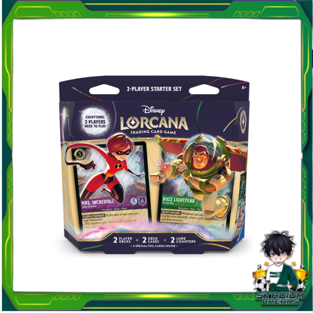 [ ยกกล่อง ] Lorcana 2 Player Starter set : Mrs. Incredible + Buzz Lightyear (p3)