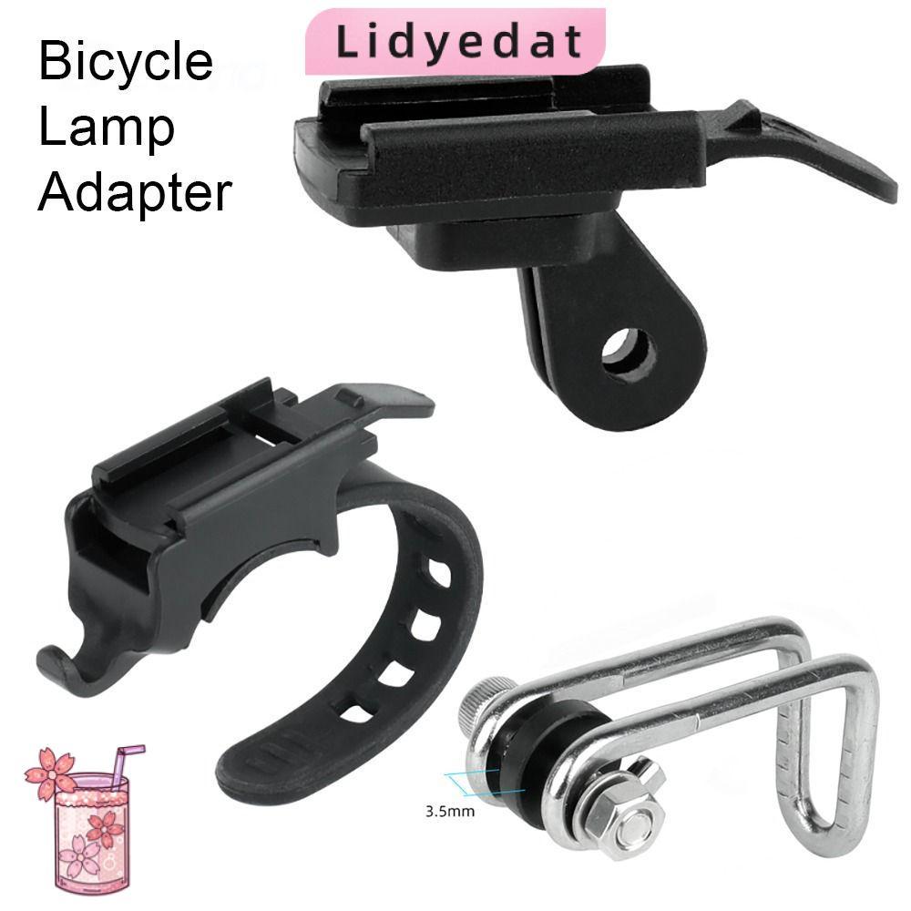 LIDYEDAT165 อะแดปเตอร์ไฟหน้า, Quick Mount โคมไฟวงเล็บขาตั้งจักรยาน,ทนทานสําหรับอินเทอร์เฟซโลหะ MTB โคมไฟสําหรับ Rockbros QD-250 YQ200/400 Blackbird L1 จักรยาน