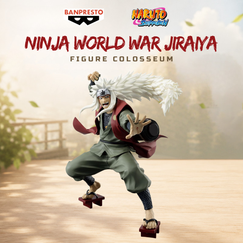 BANPRESTO Naruto Shippuden Jiraiya Figure Colosseum Anime Collectible Model