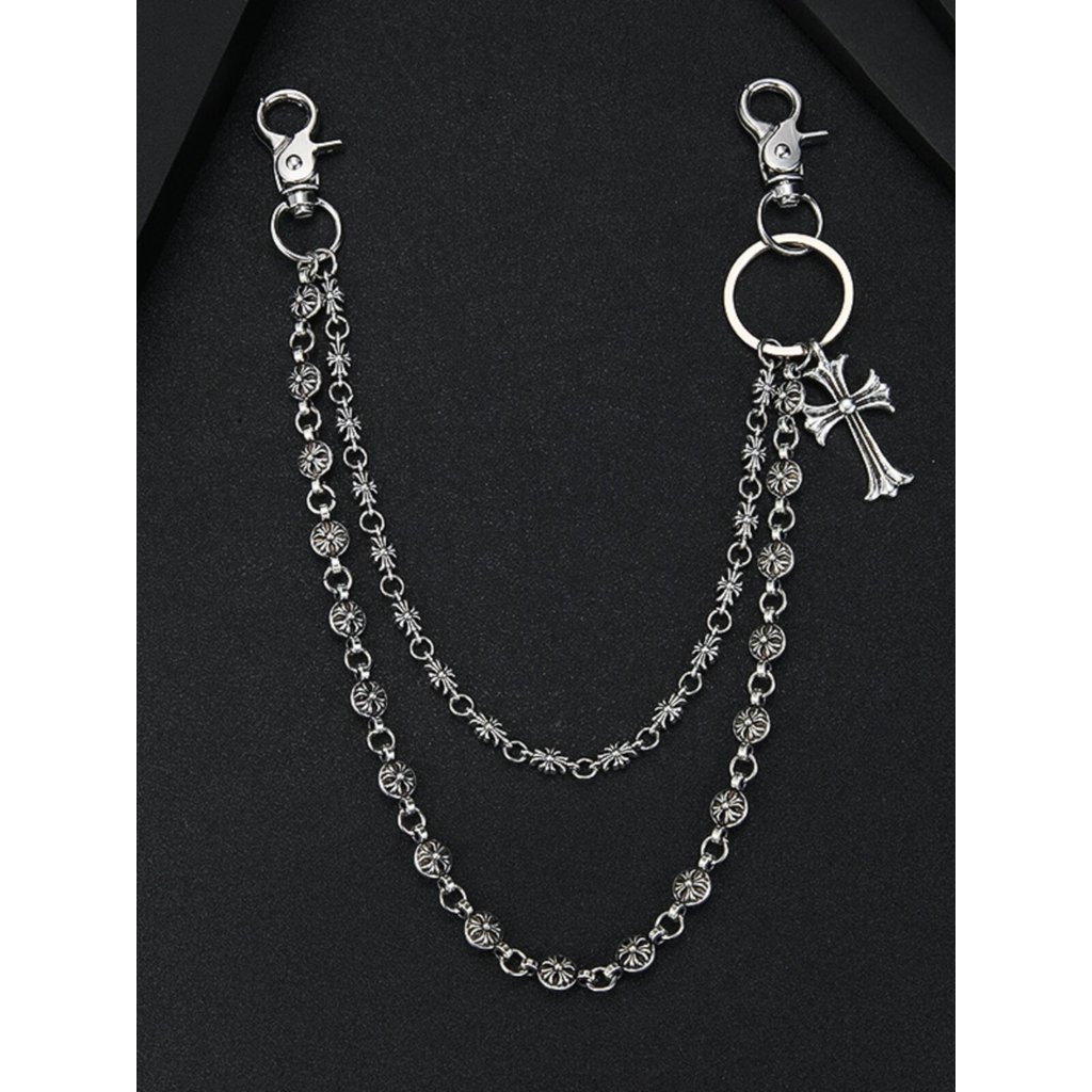 สร้อยเอว สร้อยหิน SoulCollision SoulCollision Dark Gothic Abi Denim Cross เอวสร้อยคอ Multi-Element