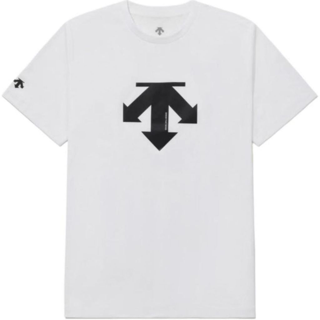 DESCENTE/DESCENTE 26 TOUGH ผ้าแห้งเร็วรอบคอป้ายขนาดใหญ่เสื้อยืดแขนสั้น SR123UTS12