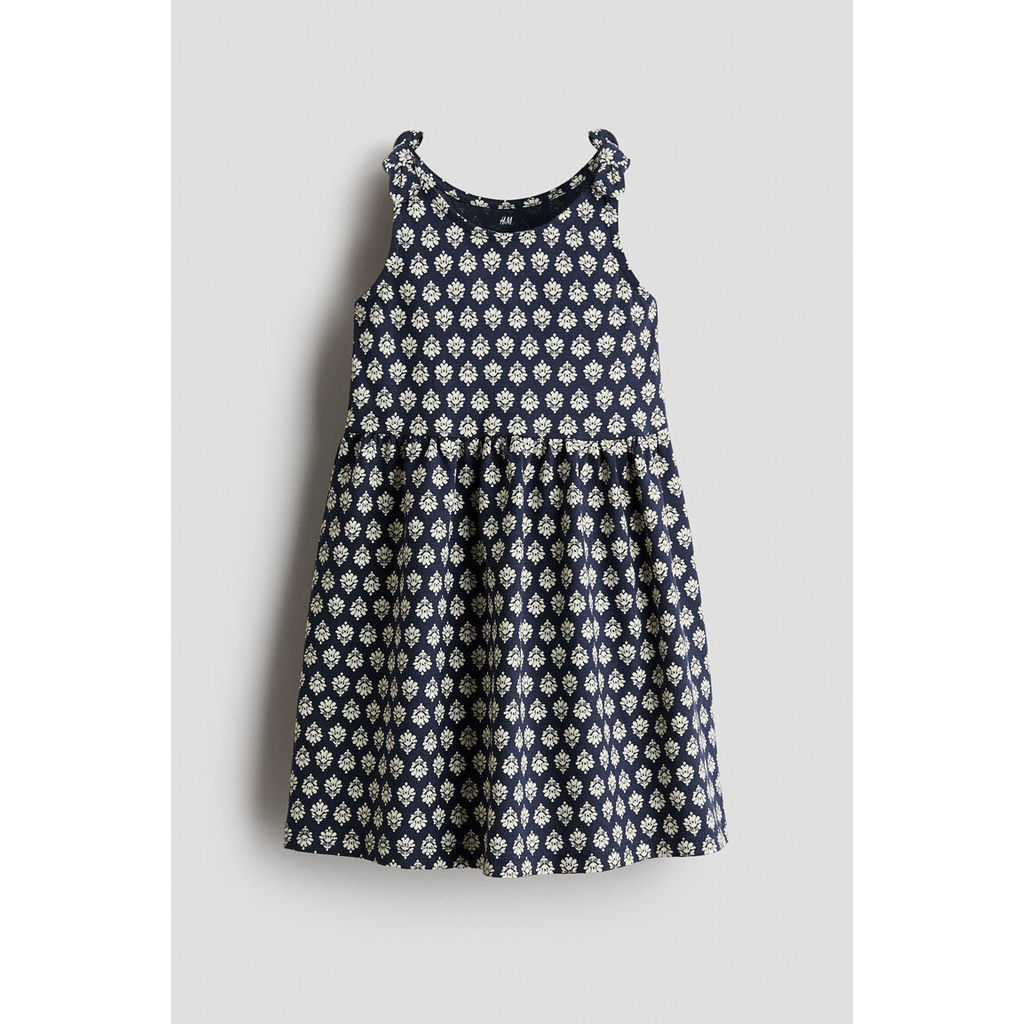 H&M(เอชแอนด์เอ็ม) เดรสผ้าฝ้ายพิมพ์ลาย เด็กผู้หญิง 1348437_3
