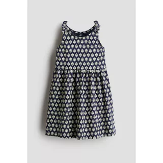 H&M(เอชแอนด์เอ็ม) เดรสผ้าฝ้ายพิมพ์ลาย เด็กผู้หญิง 1348437_3