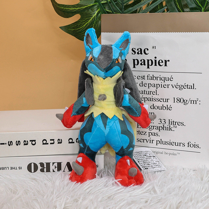 Elf Plush 33 ซม.ล้าน Lucario ล้าน Lucario Lucario Leoro Evolution รุ่นตุ๊กตาตุ๊กตา DL2512.5