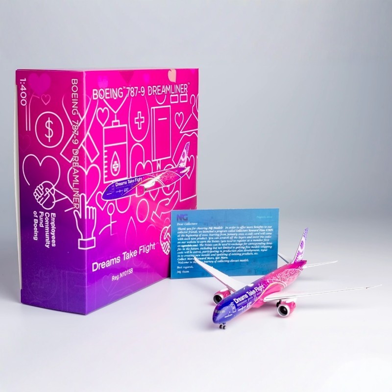 NG Models 1/400 โบอิ้งโรงงานเดิม B787-9 เครื่องบินโดยสารโลหะผสมรุ่น N1015B