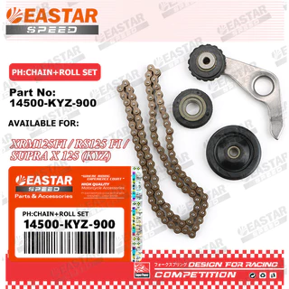 โซ่ราวลิ้น ยางกด ยางกลิ้ง ตัวกดโซ่ Wave125i เวฟ125iปลาวาฬ Msx125 โซ่ราวลิ้น125 14500-KYZ-900 Xrm125fi/Rs125 Fi Supra X 125 (KYZ) ตัวปรับความตึงโซ่ไทม์มิ่งสําหรับ โซ่+ม้วนชุด