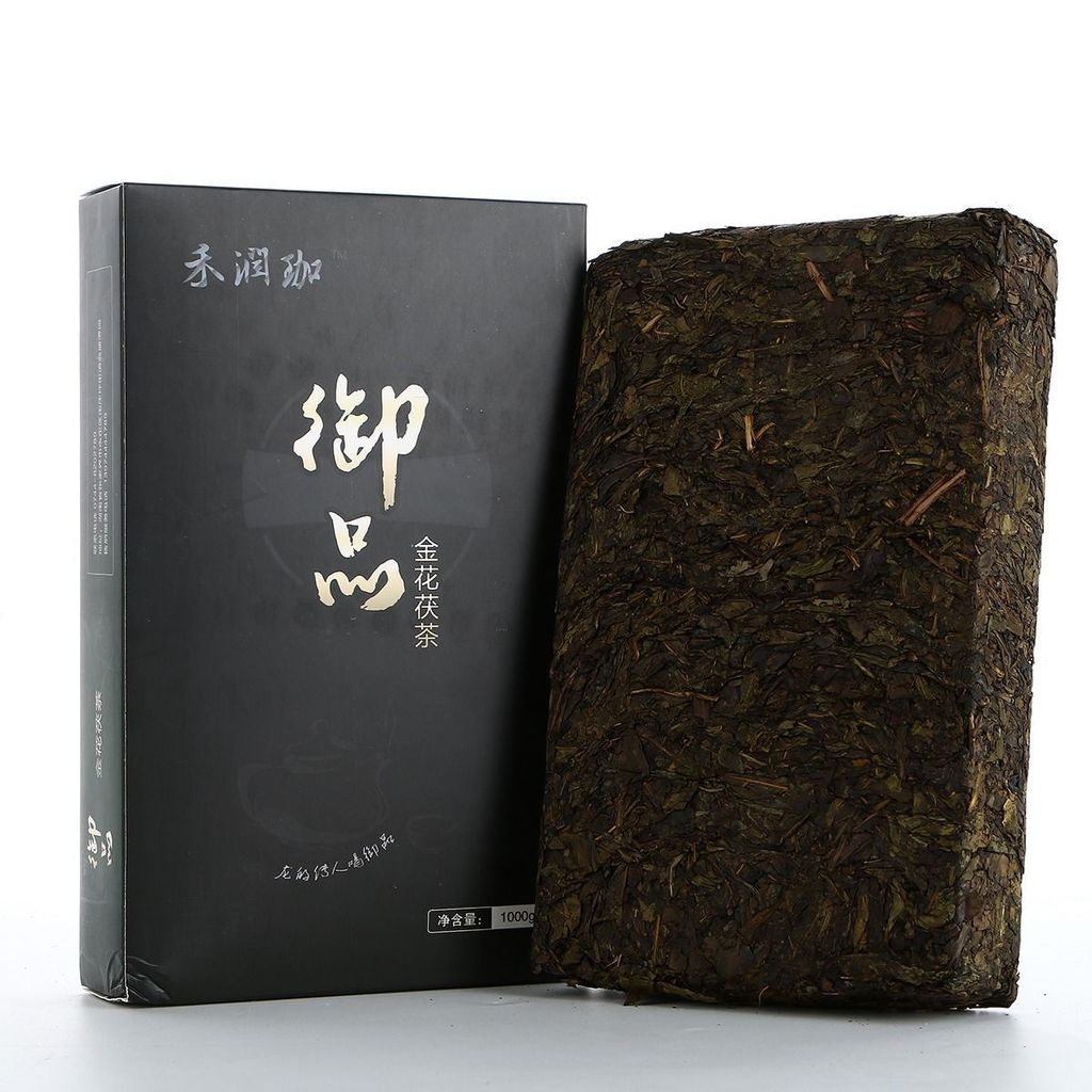 ชา ZQEZ Royal Product Black Tea ชาดําหูหนาน Anhua Anhua Black Tea ดอกไม้สีทอง Fu Brick Tea ชาดํา ZQE