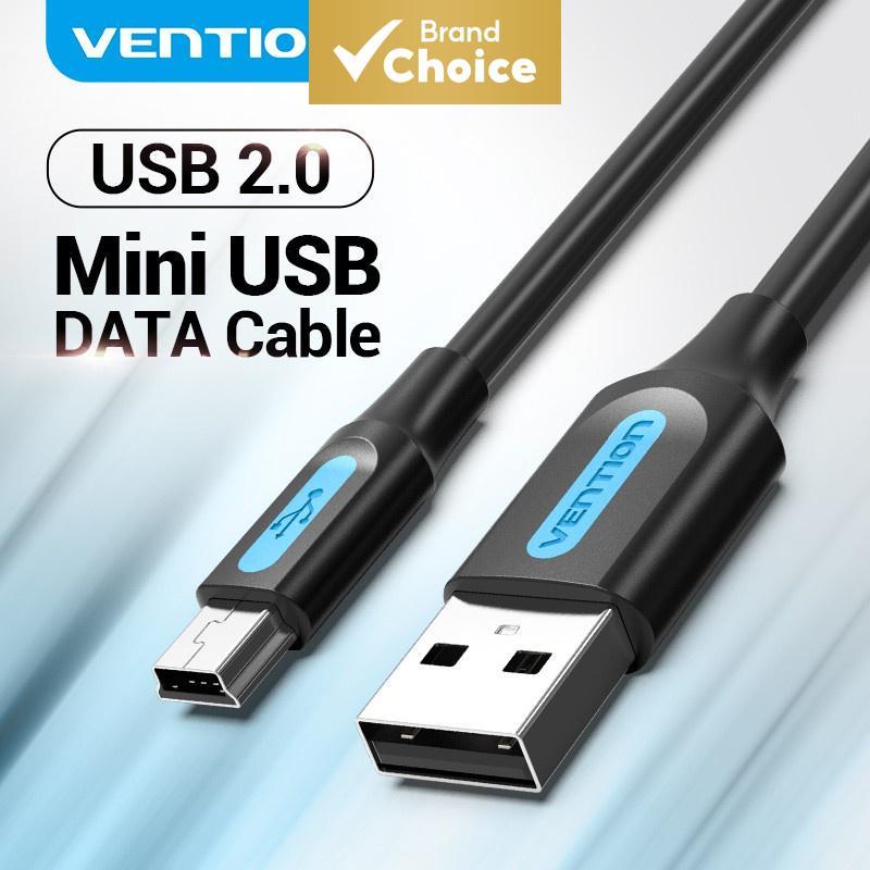 Vention สายเคเบิล Mini USB เป็น USB 2.0 ความเร็ว 480 Mbps