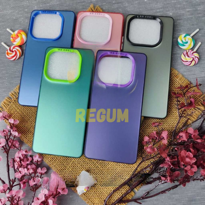 IQoo Z9 5G SoCool Hybrid ใหม่ IMD ชุบ Silver Chrome PC เคสซิลิโคน