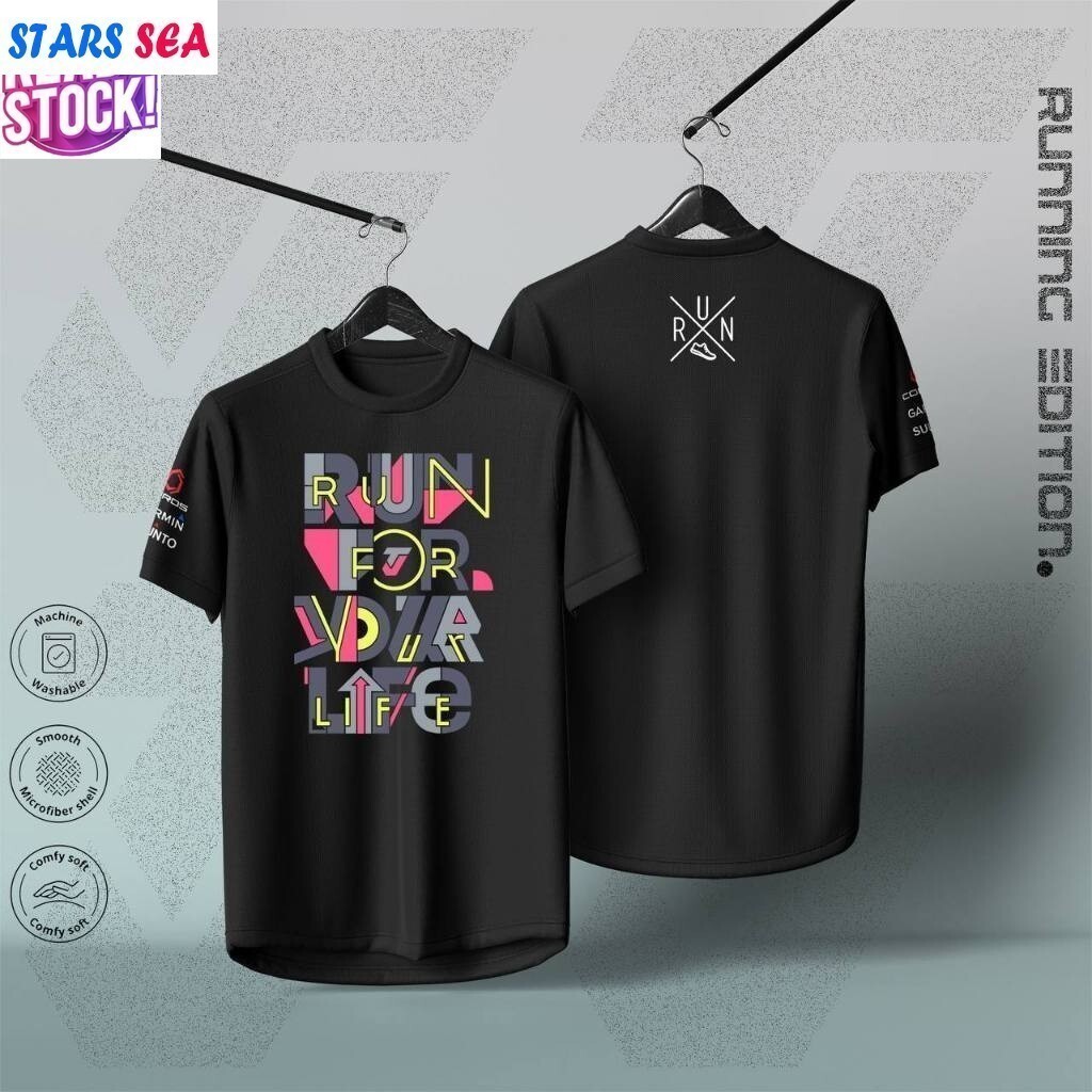 Running Edition Eight Chrysanthemum T-shirt Running Outdoor Running T-shirt Marathon Quick dry เหมาะ