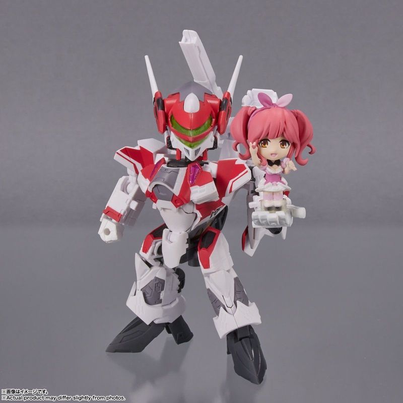 Bandai TINY SESSION VF-31C Miraji Machine พร้อม Makina Nakajima ไม่มียอดขายหลัง