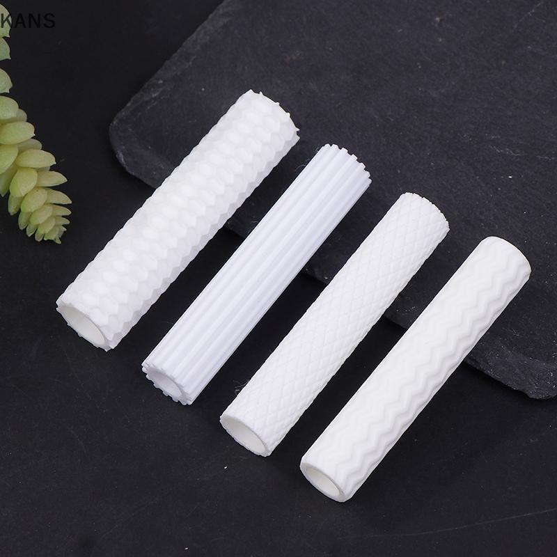 Kans เครื่องปั้นดินเผานุ่มต่างหู Polymer Clay Cutter Roller Texture Polymer Clay Seamless Polymer Cl