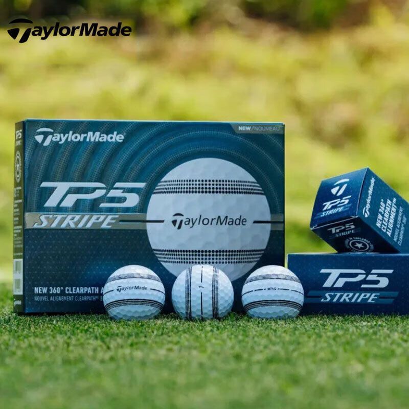 ลูกกอล์ฟ Taylormade แบบ Five-Layer TP5/TP5X Stripe สไตล์ใหม่ 24 แบบ