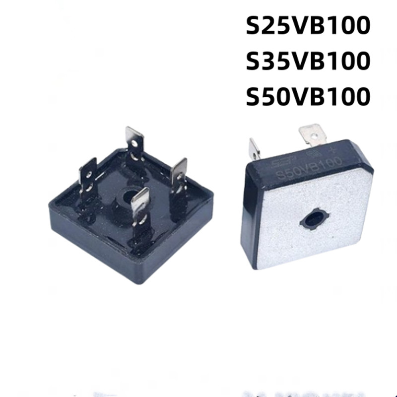 S35VB100 สะพานไดโอด S15VB100 S25VB100 S50VB100 สะพานวงจรเรียงกระแสสําหรับเครื่องเชื่อม 25A 35A 50A 1