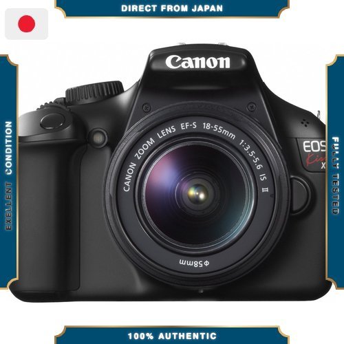 【Excellent】 กล้อง Canon EOS Kiss X50 Digital SLR พร้อมชุดเลนส์ EF-S 18-55mm f/3.5-5.6 IS II สีดำ (KI