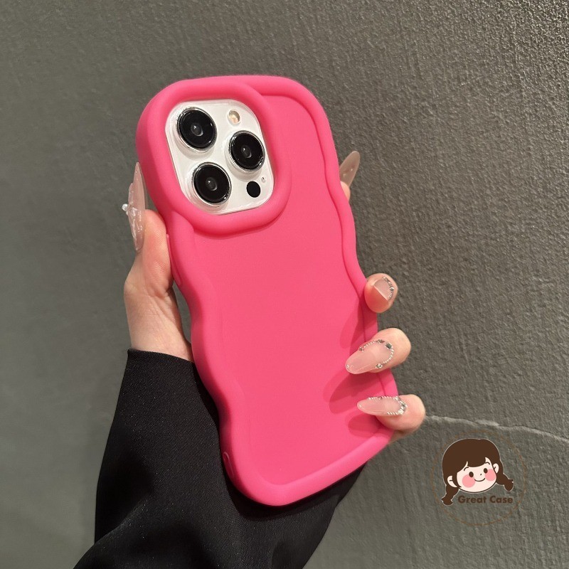 น่ารัก Macaron สี 3D Wave เคสโทรศัพท์สําหรับ OnePlus 13 12 12R 11 11R 10R 9R 8T 7 Pro 7T Plus 6 6T 5