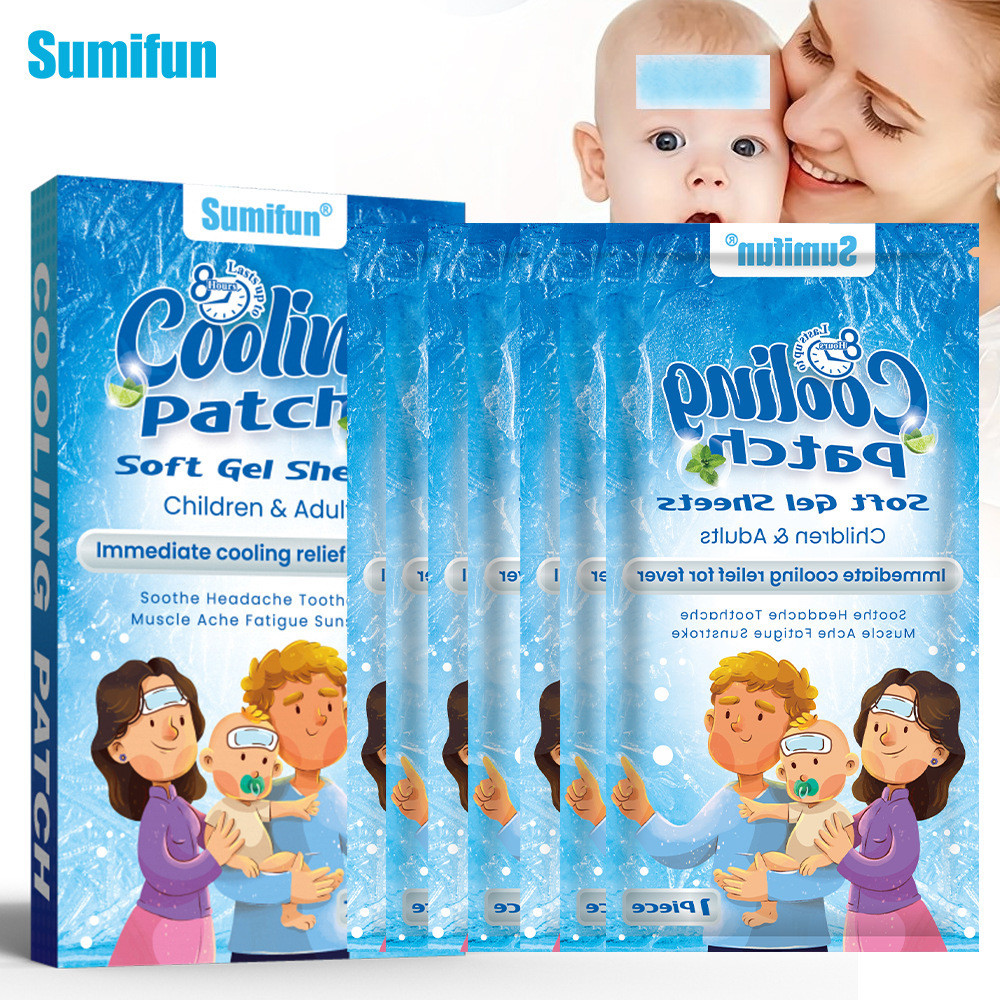 Sumifun Cooling Patch แผ่นทําความเย็น Hydrogel Patch Cooling Cooling Cooling Patch Home ต้องมี K#YP1