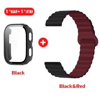ปกกระจกนิรภัย สายซิลิโคน for Amazfit bip 6 สายยางกีฬาอ่อน ฝาครอบแข็ง วัสดุ PC for Amazfit bip 6
