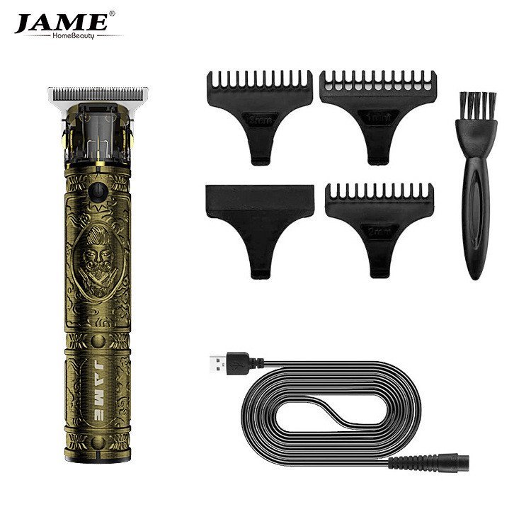 Hairdressing Hair Clipper ผม Clipper ผมแบบชาร์จไฟได้โลหะน้ํามันหัว Clipper มีดโกน Body ร้านทําผมผม C