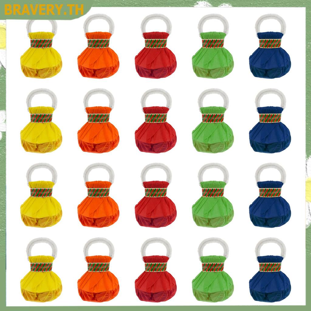 20 ชิ้น Hand Throw Confetti Streamers หลายสี Streamer Poppers ไม่มี Mess Party Poppers สําหรับวันเกิ