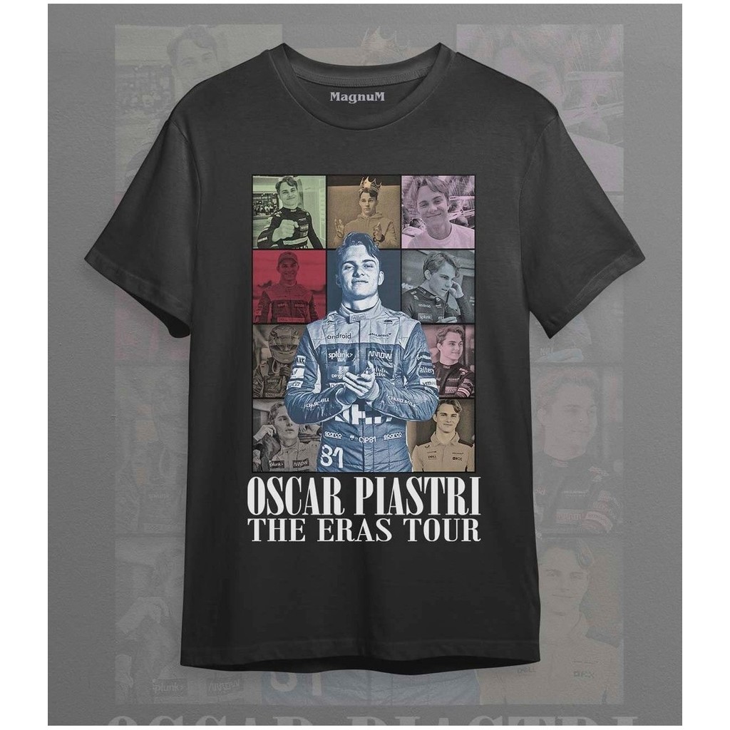เสื้อยืดพิมพ์ลาย Oscar Piastri ทัวร์ Eras สำหรับผู้ชายและผู้หญิง