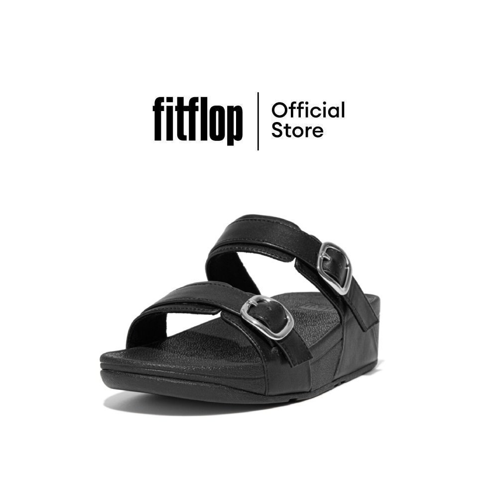 FITFLOP LULU ADJUSTABLE LEATHER รองเท้าแตะผู้หญิง รุ่น ES7-090 สี ALL BLACK