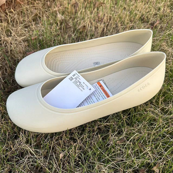 JA1 Crocs Brooklyn Flat Shoes Low Top Single Shoes รองเท้าผู้หญิง209384