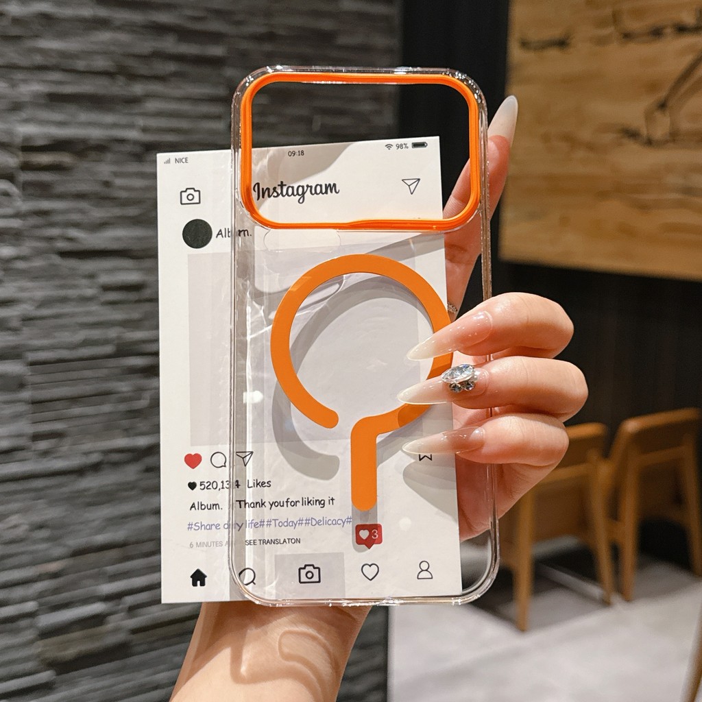 สําหรับ xiaomi 17promax เคสโทรศัพท์คําถาม Mark โปร่งใส PC Hard Case POCO F8 ULTRA ชาร์จแม่เหล็ก – โปรปัง
