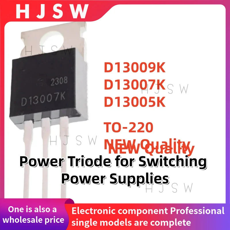 5PCS D13009K D13007K D13005K 13009K 13007K 13005K D13009 D13007 D13005 13009 13005 13007 TO-220 Fiel