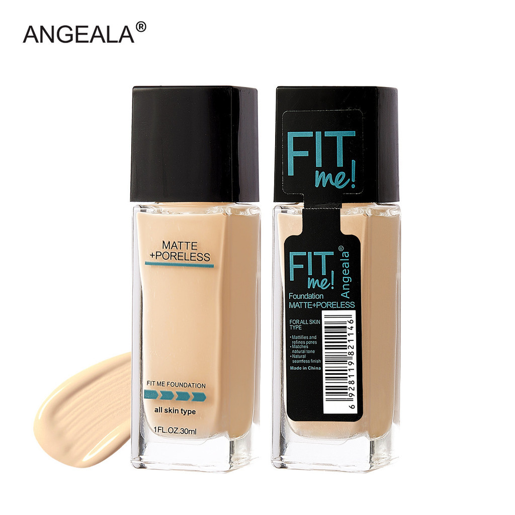 FitMe Matte Non-รูพรุน Liquid Foundation Fair Porcelain Color 30ml คอนซีลเลอร์ Acne Mark Isolation แต่งหน้า