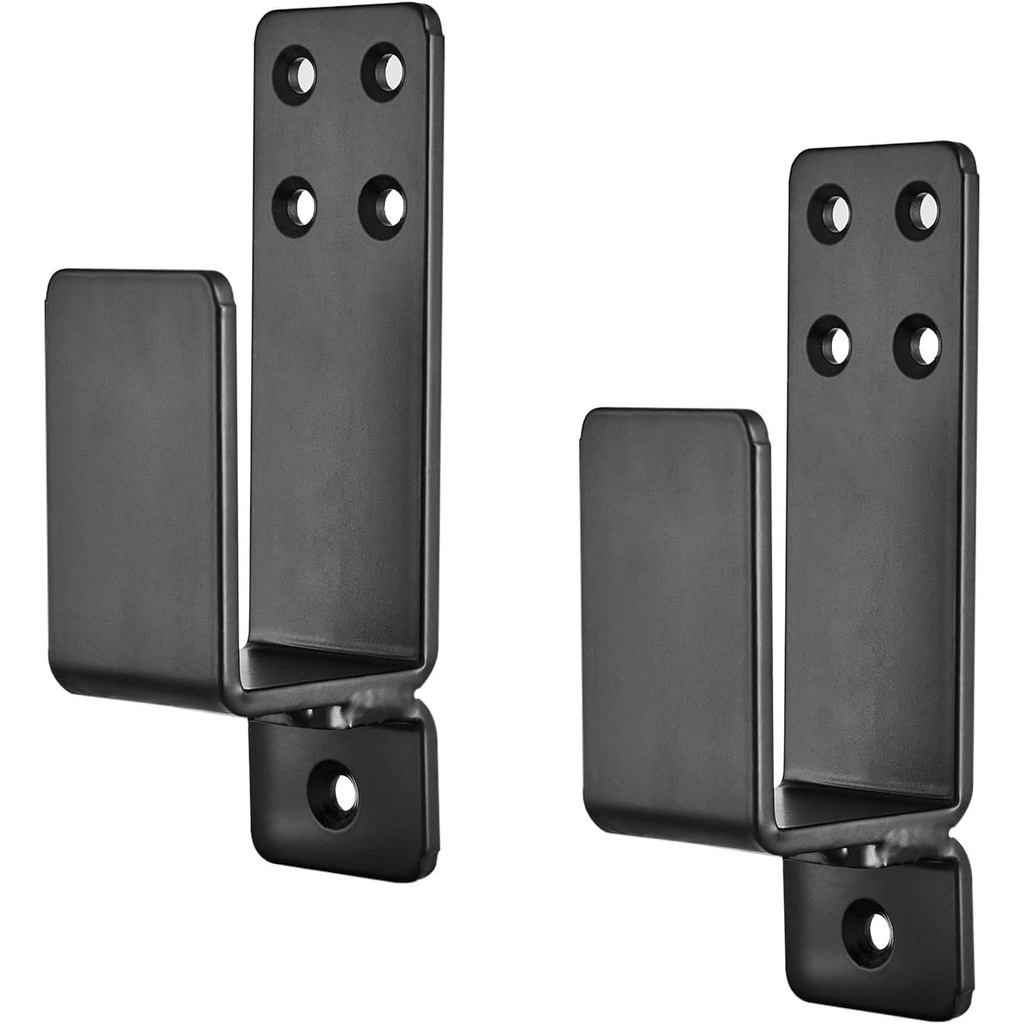 ประตู Barricade Brackets,AINAFIX 2 Pack Drop Open Bar Holder for Home Security, 2x4 Bar Brackets ป้อ