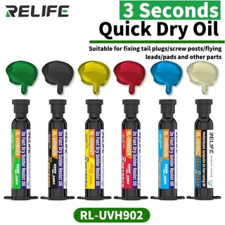 RELIFE RL-UVH 902 เมนบอร์ดบินสาย 3 วินาทีแห้งเร็วน้ํามันสําหรับเมนบอร์ด BGA PCB น้ํามันเครื่องมือบํารุงรักษา