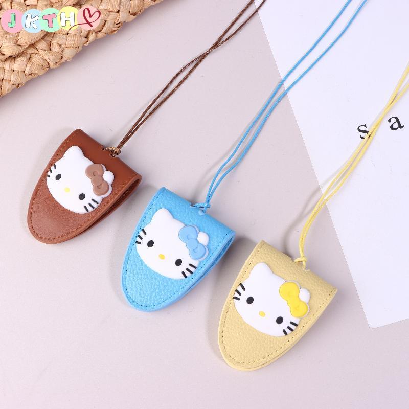 JKTH Hello Kitty แบบพกพาคอแขวนแว่นกันแดดคลิปจี้มัลติฟังก์ชั่โซ่เสื้อกันหนาวแม่เหล็กแว่นตาสร้อยคอ JKK