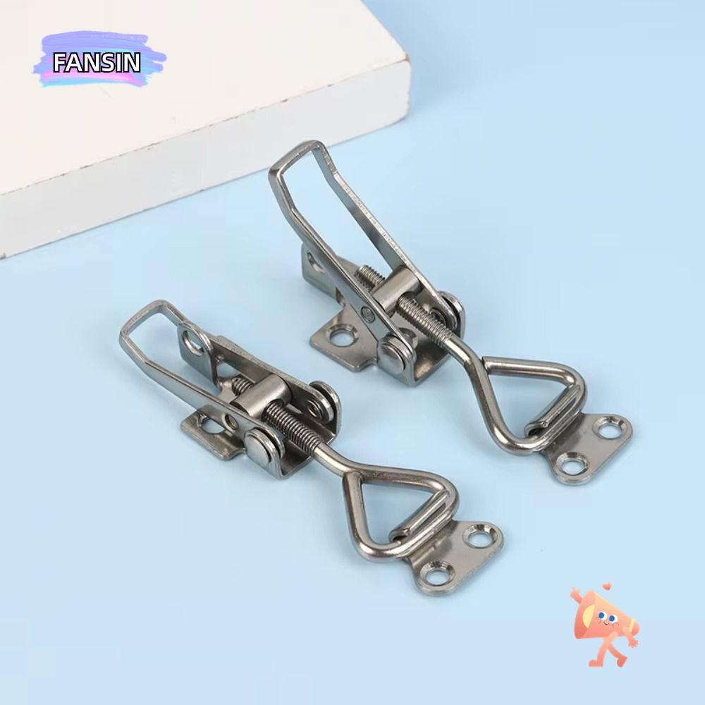 FANSIN Marine Latch, 304 สแตนเลสปรับ Deck Hasp ล็อค, ทนทาน Anti-Rattle Latch Quick Clamp ล็อคสําหรับเรือยอชท์ล็อคers