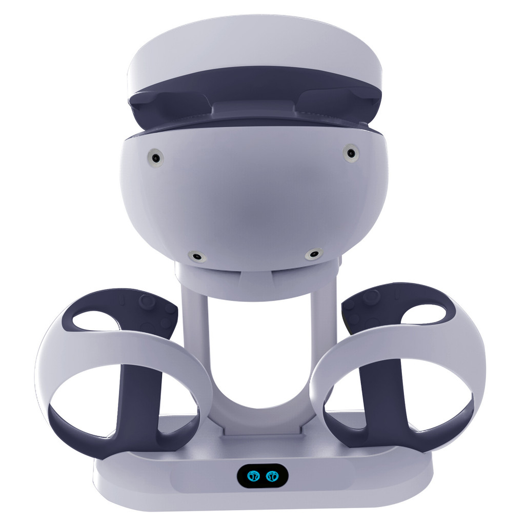 PSVR2 พร้อมไฟแสดงสถานะจับฐานชาร์จ PSVR2 Handle Base Charger พร้อมที่เก็บที่ใส่แว่นตา GG7O