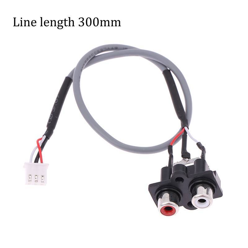 Louislifecool 30 ซม.สัญญาณเสียงสาย 2 RCA TO XH2.54MM-3PIN อินเทอร์เฟซเครื่องขยายเสียงแผงใหม่