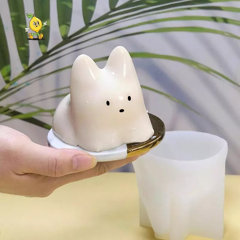 [mozh-t] พุดดิ้งแมวเทียนแม่พิมพ์ซิลิโคน DIY บทคัดย่อสําหรับทํา Aroma Soy Wax Handmade สบู่ดินปูนปลาสเตอร์อีพ็อกซี่เรซิ่นเทศกาลของขวัญ