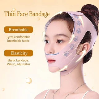 สายรัดหน้าเรียว ที่รัดหน้า ยกกระชับใบหน้า ลดเหนียง ยืดหยุ่นสูง ระบายอากาศดี รุ่นบางเบา ใส่นอนได้