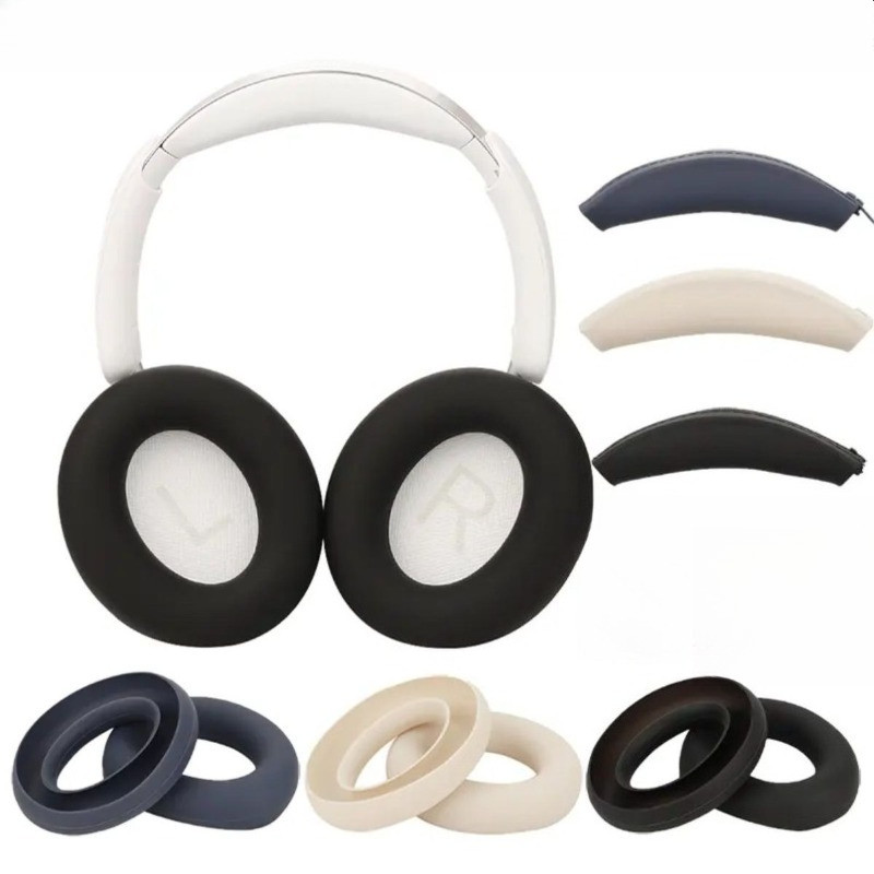 2in1 ซิลิโคนนุ่มหูฟังสําหรับ Anker Soundcore Q20i Headbeam Anti-Scratch Shell สําหรับ Anker Soundcor